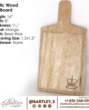 Exotic Wood Bat Board- Engraved